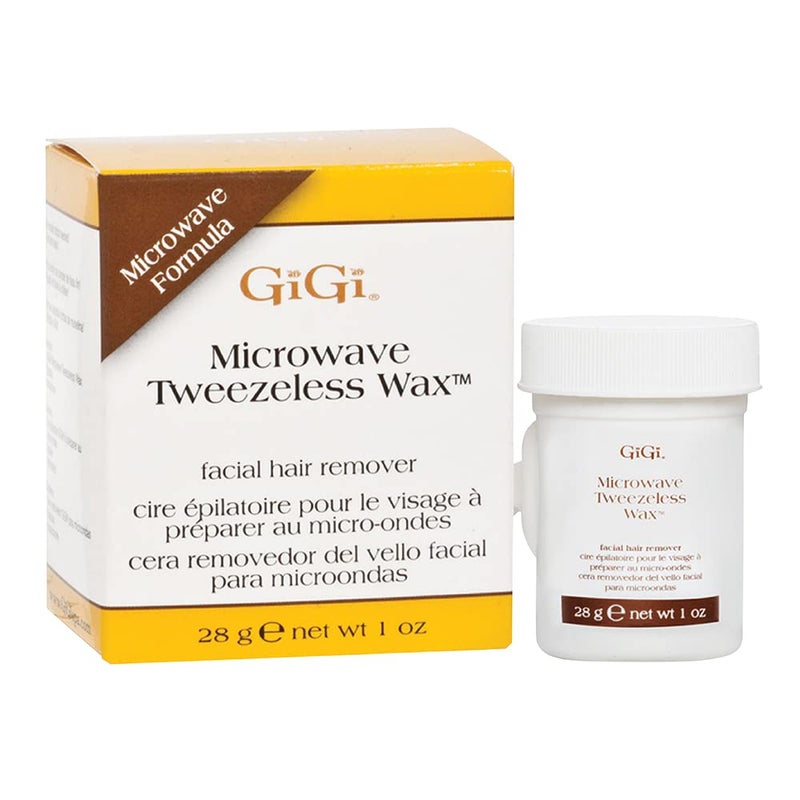GiGi Microwave Tweezeless Wax - Non-Strip Facial Hair Remover, Honey-Infused, 1 oz - Image 1
